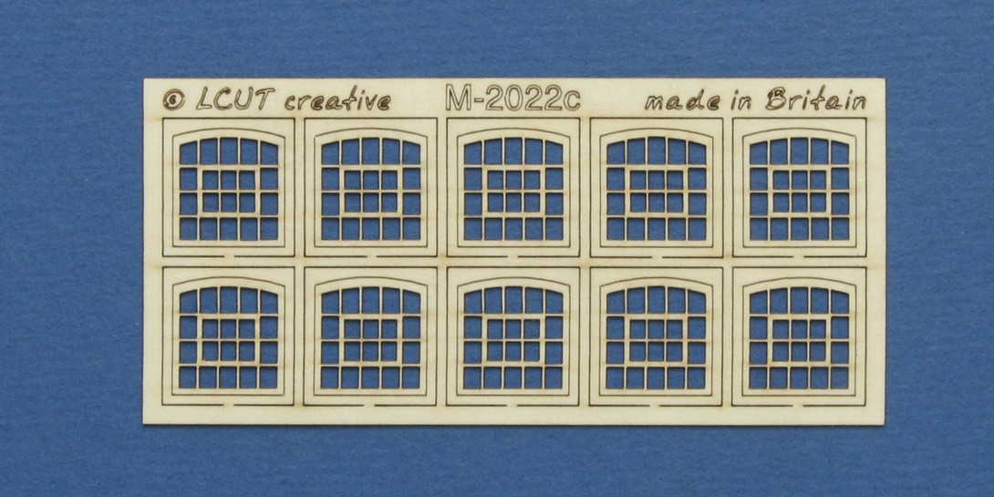 M 20-22c N gauge kit of 10 industrial windows Kit of 10 industrial windows. Made from 0.35mm paper.

